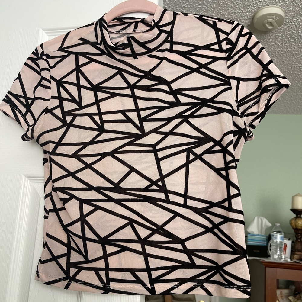 Shein sheer blouse